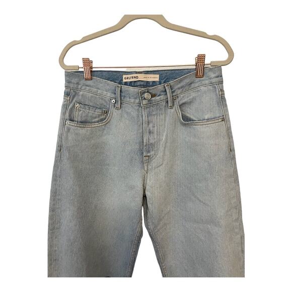 GRLFRND Bella Low Rise Boyfriend Jeans Distressed Button Fly Echo Park Size 24 - Picture 6 of 14